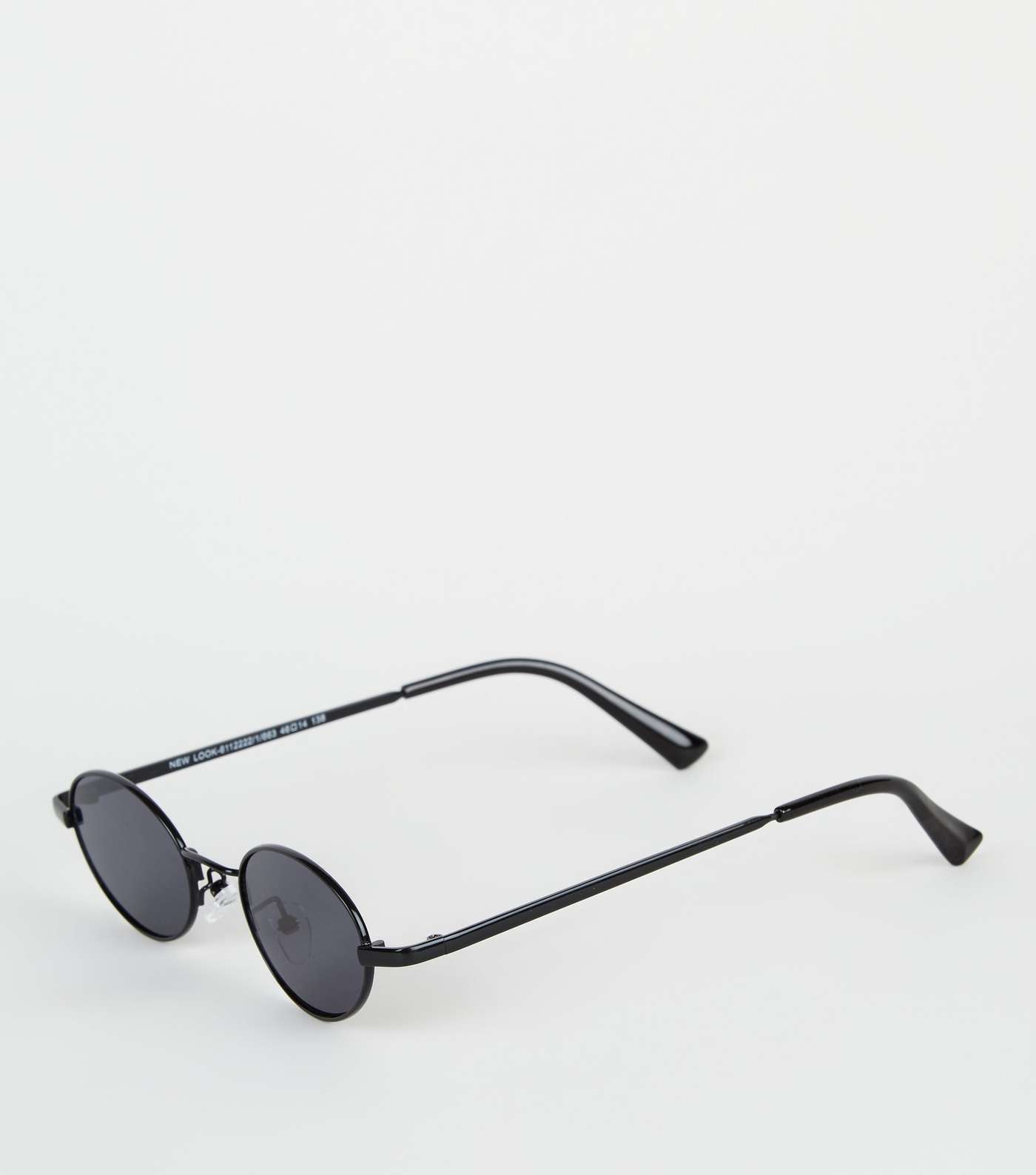 Black Mini Oval Sunglasses
