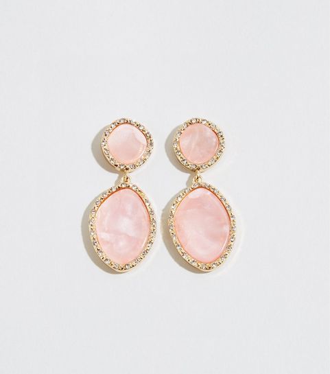 Pale Pink Resin Drop Earrings New Look Recently Viewed