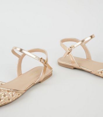 new look gold shoes sale