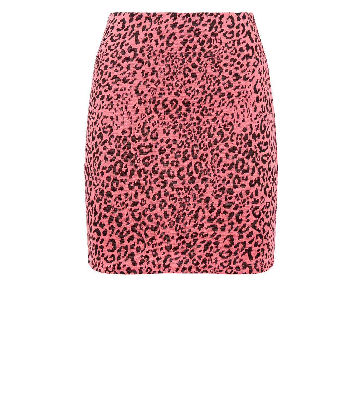 Pink Neon Leopard Print Tube Skirt  Image 4