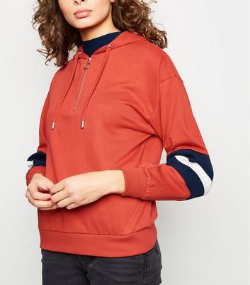 new look red hoodie