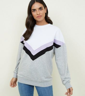 colour block sweatshirt womens