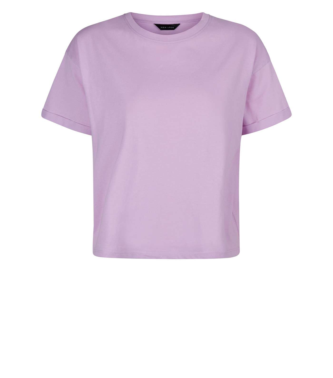 Light Purple Organic Cotton Boxy T-Shirt Image 4