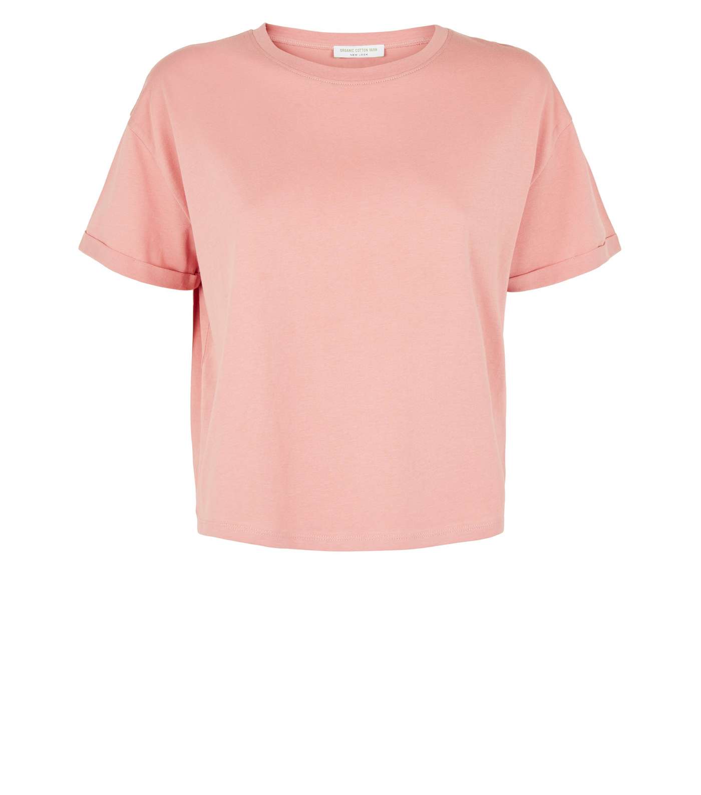 Mid Pink Organic Cotton Boxy T-Shirt Image 4