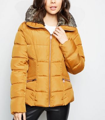 mustard coat new look