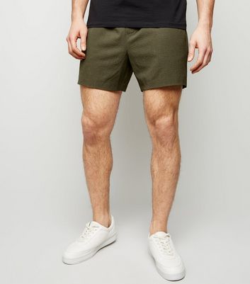 men's pull on khaki shorts