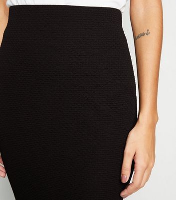 black midi pencil dress