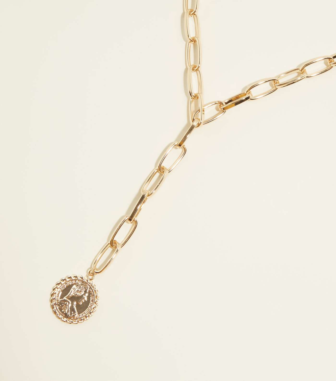 RE:BORN Gold Chain Coin Necklace