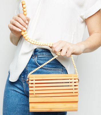 new look wooden bag