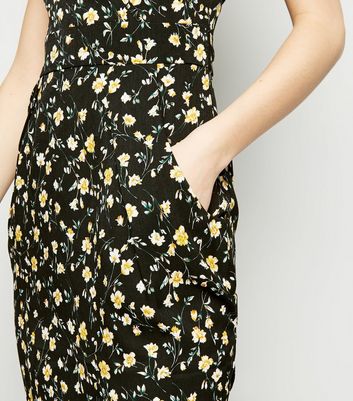 Blue Vanilla Black Floral Tulip Dress New Look shop for Blue Vanilla Black Floral Tulip Dress New Look at Shopo