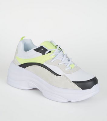 new look black trainers