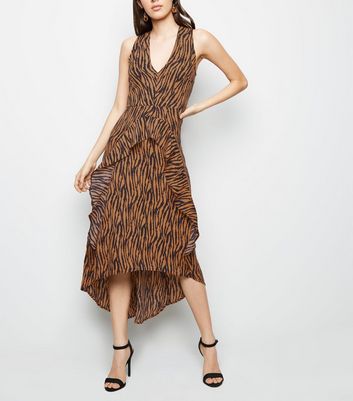 new look ax paris leopard print dress