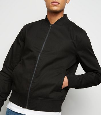 classic black bomber jacket
