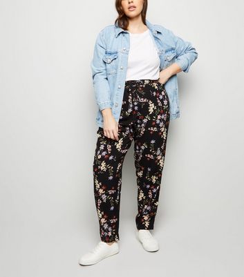 flower print joggers