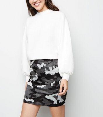 camouflage skirt new look