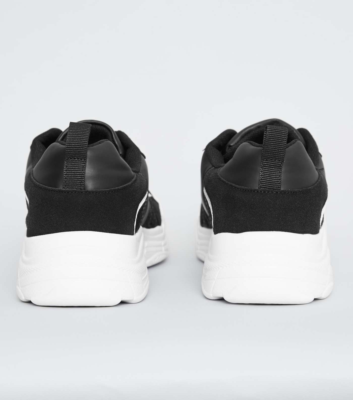 Black Panelled Chunky Trainers Image 3