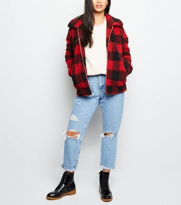 checkered borg jacket