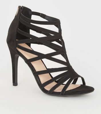 cut out black heels