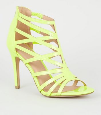 patent yellow shoes