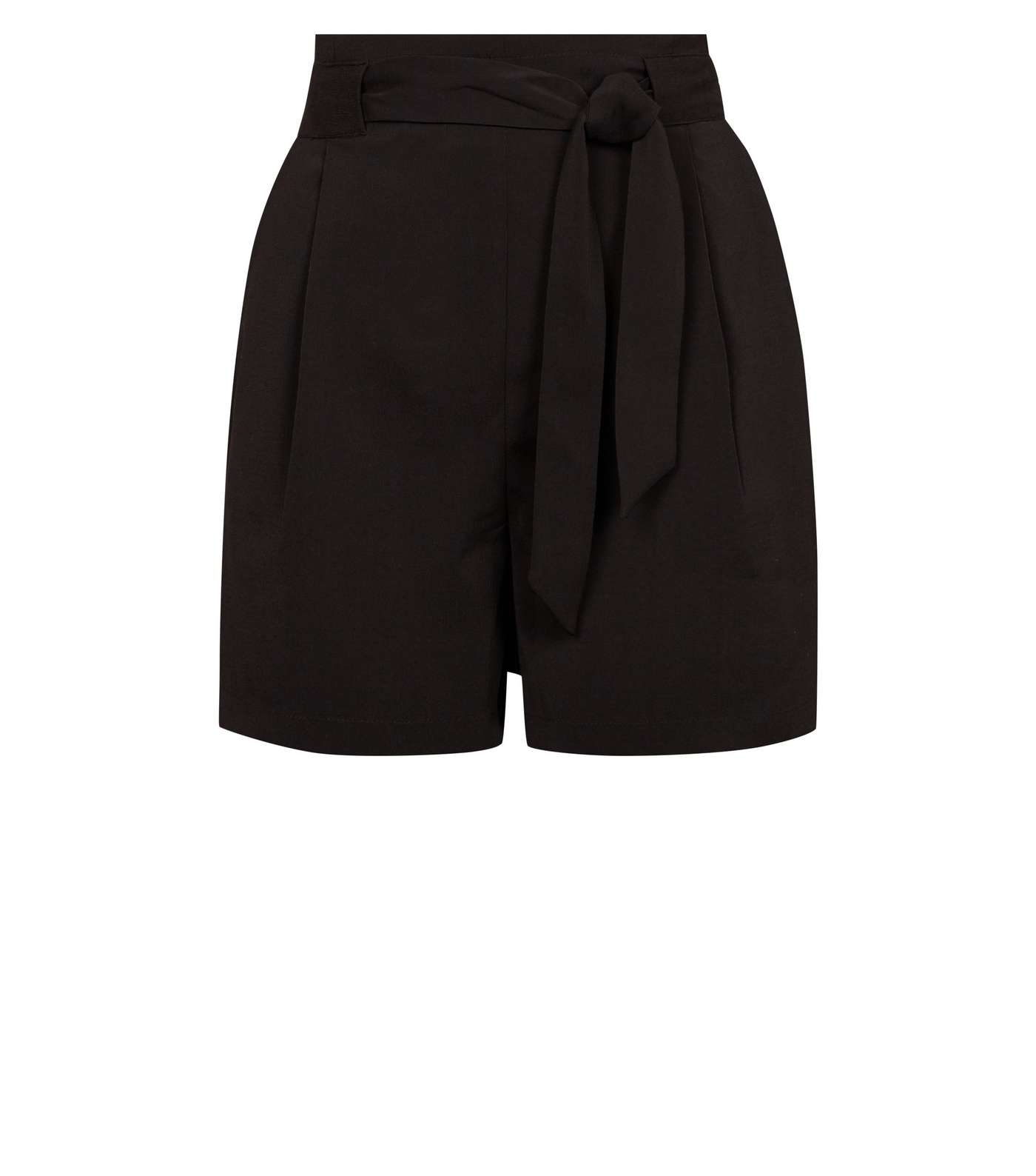 Black Tie Waist Shorts Image 4