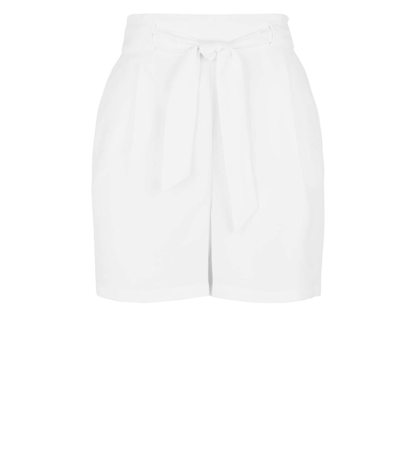 White Tie Waist Shorts Image 4