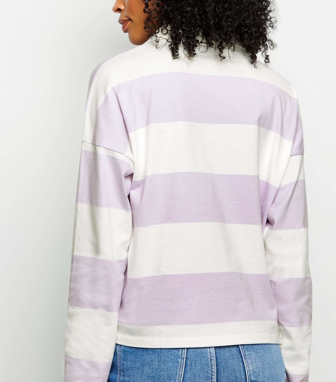 Lilac Stripe Rugby Shirt  Image 5