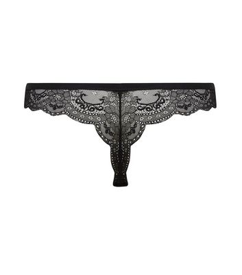 Lace black thong Clearance