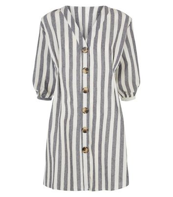 Blue Vanilla Blue Stripe Button Up Shirt Dress New Look shop for Blue Vanilla Blue Stripe Button Up Shirt Dress New Look at Shopo