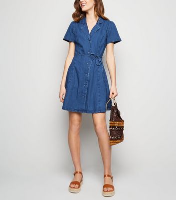 Denim tea dress sale