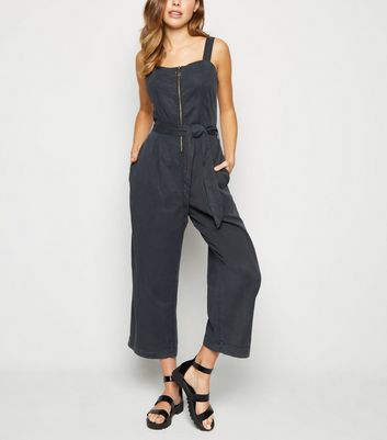 lightweight denim jumpsuit
