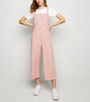 denim jumpsuit pink