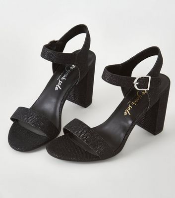 black sparkly sandals uk
