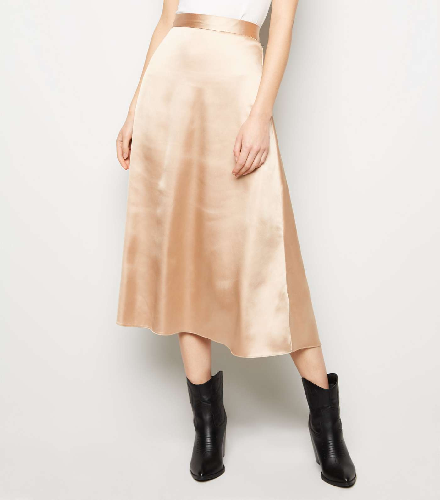 Stone Satin Midi Skirt  Image 2