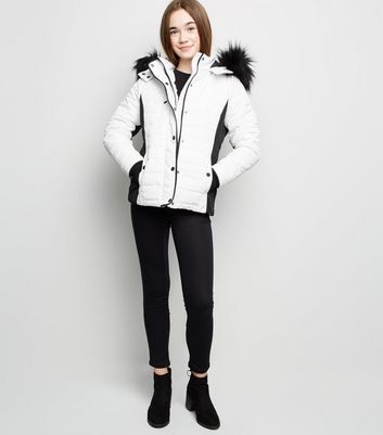 white jacket new look