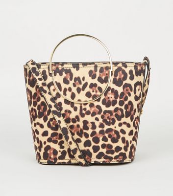 leopard print circle bag