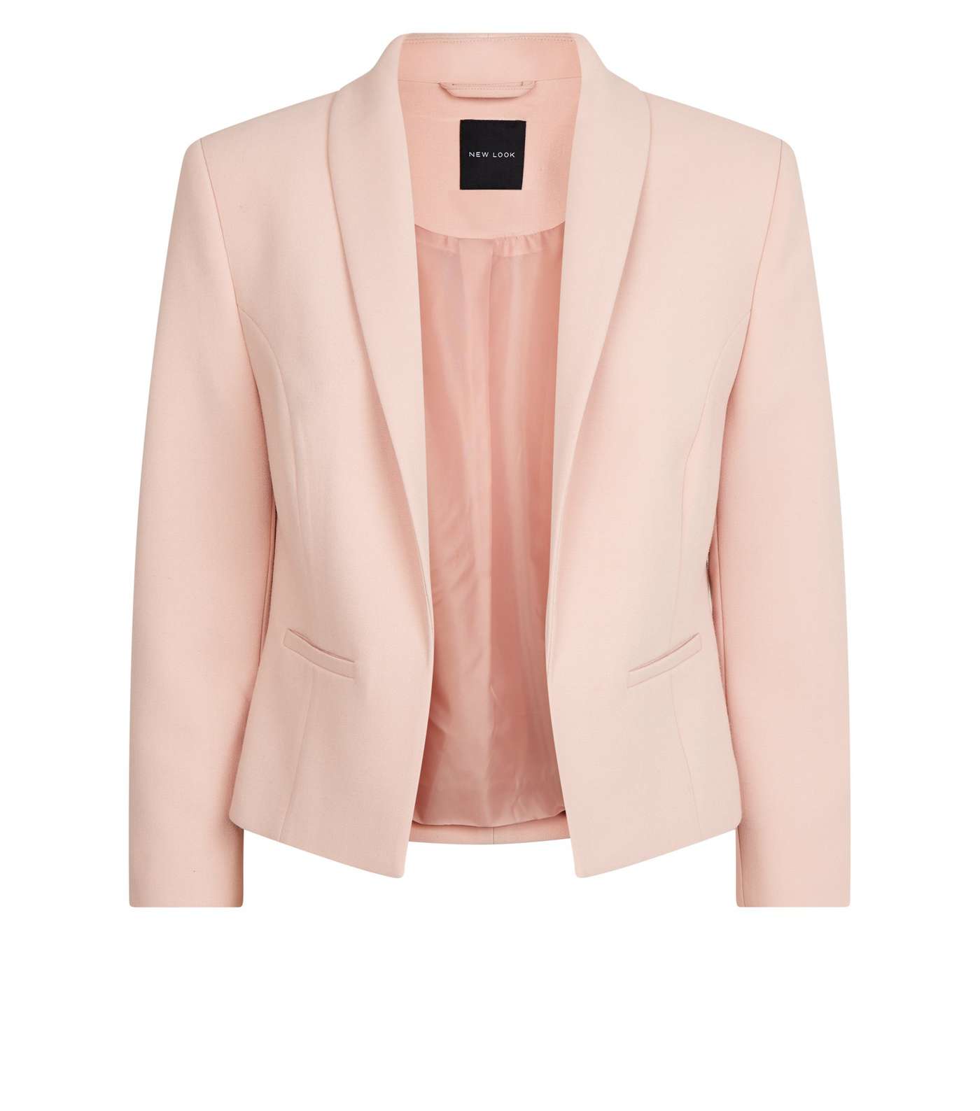 Pale Pink 3/4 Sleeve Blazer Image 4