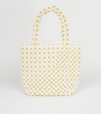 white handbag new look