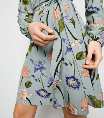 Blue Vanilla Pale Blue Floral Shirt Dress New Look shop for Blue Vanilla Pale Blue Floral Shirt Dress New Look at Shopo