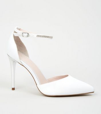 white court shoes new look