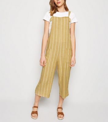 linen blend dungarees