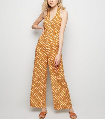 new look halter neck jumpsuit