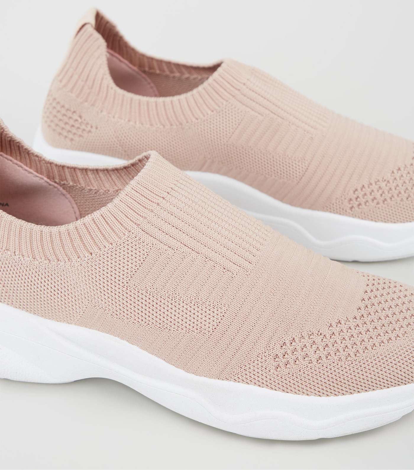 Pink Knit Sock Trainers Image 4