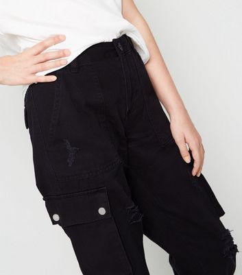 ripped cargo trousers