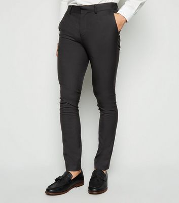 men's skinny black trousers