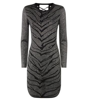 Blue Vanilla Black Lattice Back Jumper Dress New Look shop for Blue Vanilla Black Lattice Back Jumper Dress New Look at Shopo