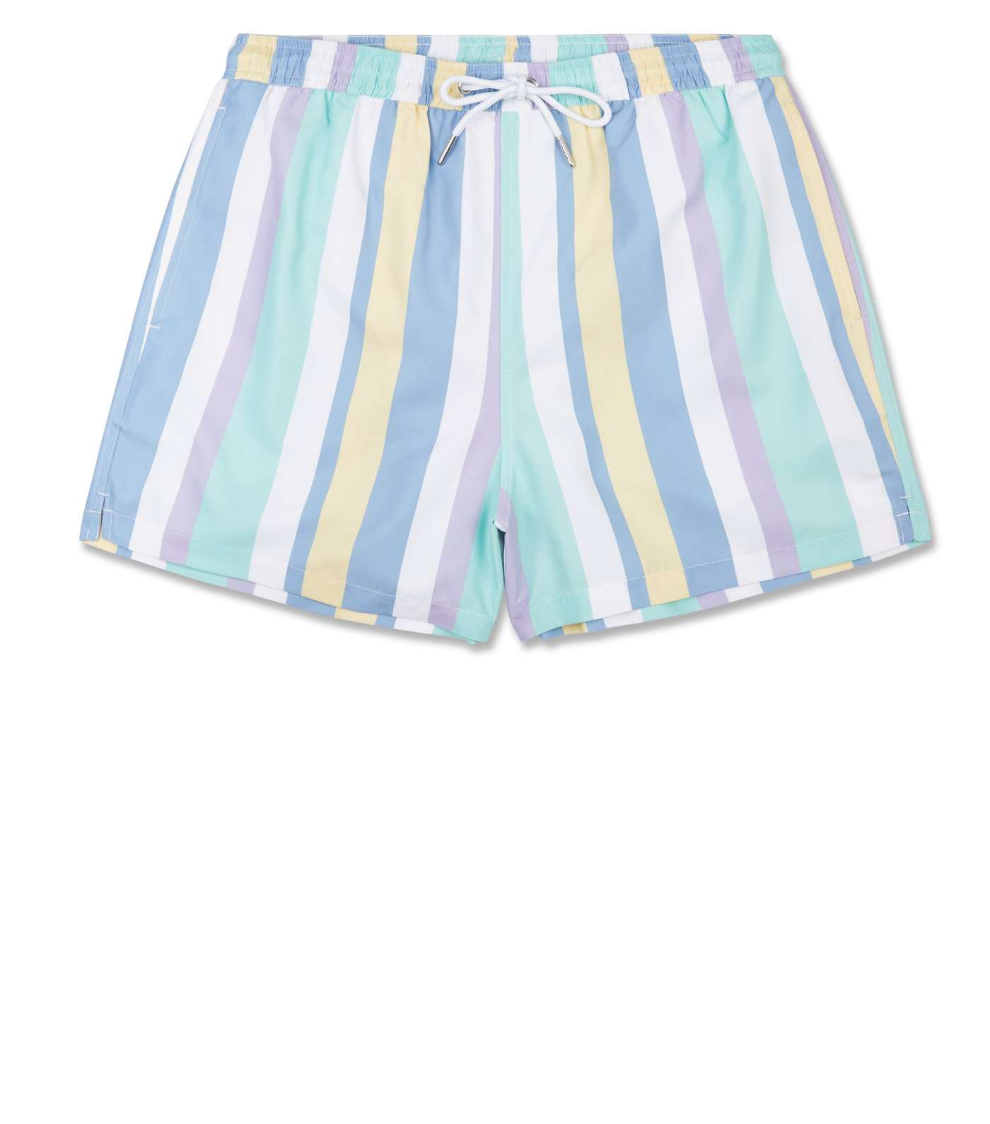 Lilac Vertical Stripe Swim Shorts Image 4