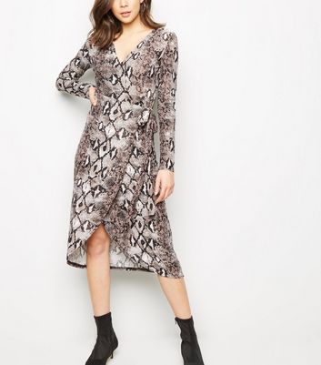 new look snakeskin dress