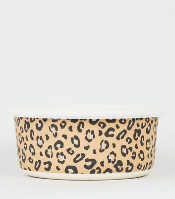 Brown Leopard Print Lunch Box Container New Look Brown Leopard Print Lunch Box Container