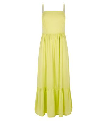 Light Green Crinkle Tiered Hem Midaxi Dress New Look shop for Light Green Crinkle Tiered Hem Midaxi Dress New Look at Shopo