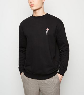 new look black sweatshirt